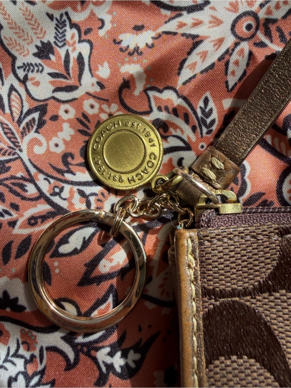 Coach Keyring Card Case - Picture 2 of 8